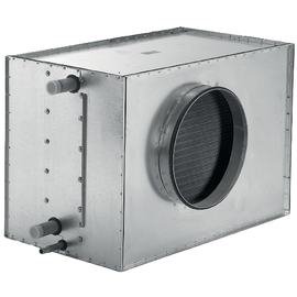 Kaltwasserregister, rechts, isoliert, Ø315 mm